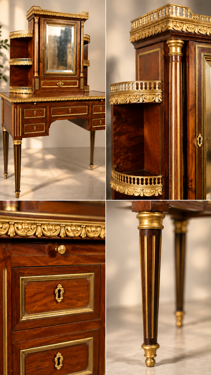 French Louis XVI Revival Bonheur du Jour c. 1900