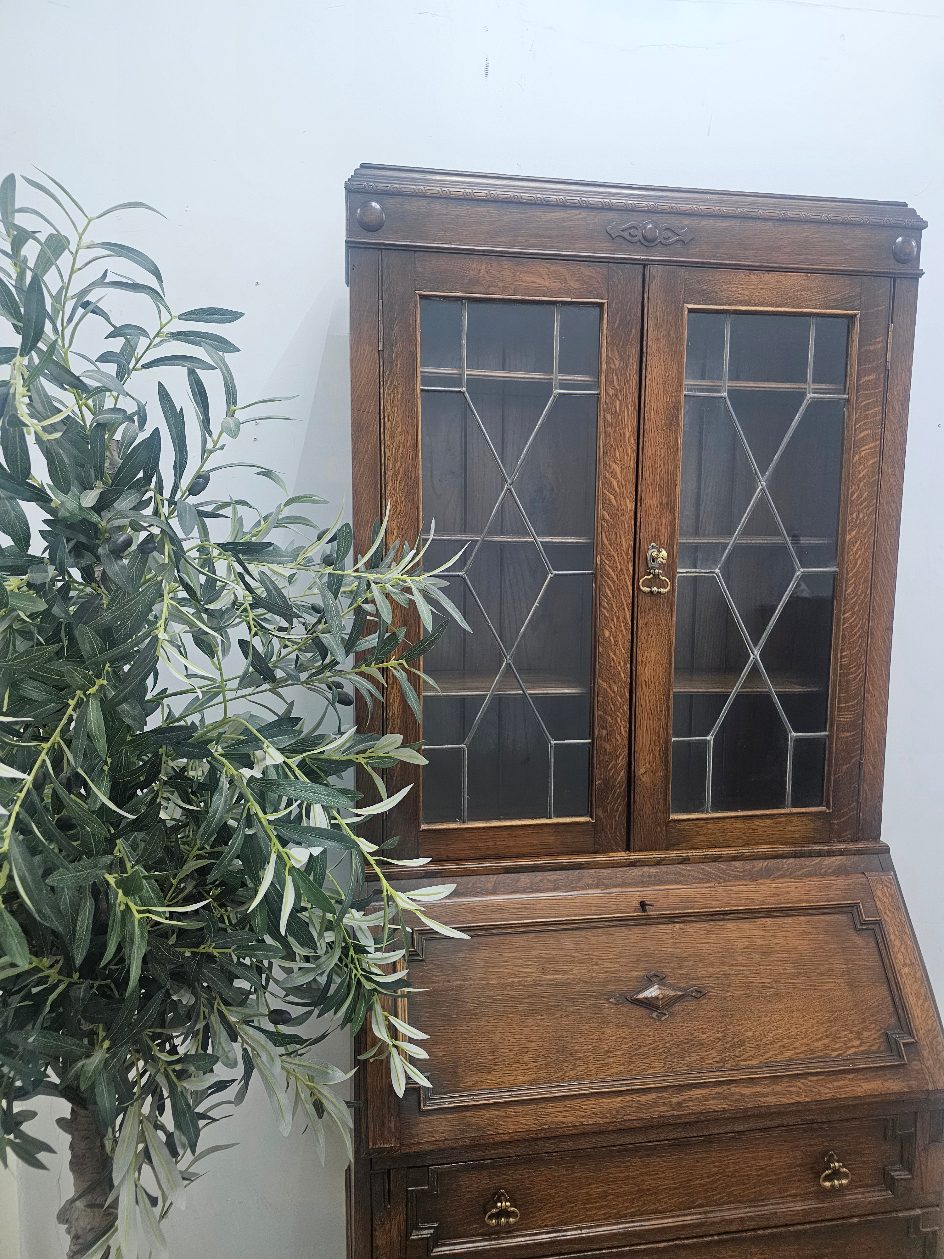 Edwardian Bureau Bookcase