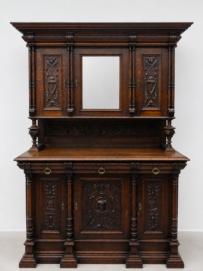 Renaissance Revival Buffet / Hutch, Circa 1890