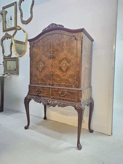 Burr Walnut Cabinet c. 1920 - 1930