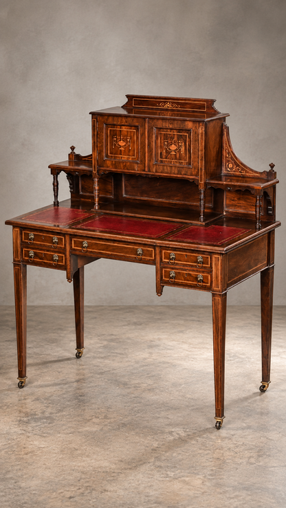 Edwardian Inlaid Desk c. 1900